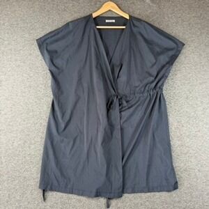 Stelen Women Large Black Wrap Dress Womens Large L Short Sleeve